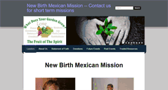 Desktop Screenshot of newbirthmexicanmission.org