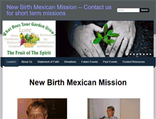 Tablet Screenshot of newbirthmexicanmission.org